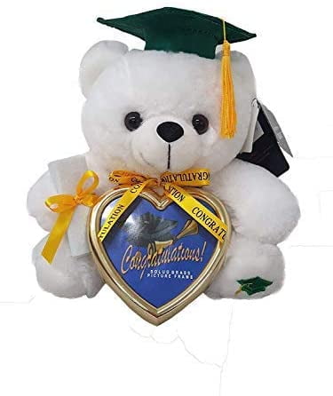 PINK Graduation Autograph Stuffed Dog 10.5'' Plush Teddy Congrats Grad 