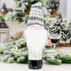thumbnail image 5 of Fundas para botellas de vino navideñas, paquete de 4, gnomos hechos a mano, adornos decorativos para mesas de Navidad, Año Nuevo, fiestas, regalos, 5 of 7
