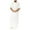 White, variant on WEAIXIMIUNG Black T Shirts Men Xs Mens Casual Solid Round Neck Zipper Robe Short Sleeve Jubba Thobe