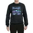 thumbnail image 2 of Ford Mustang GT The Boss Retro Neon Vintage | Mens Cars and Trucks Crewneck Graphic Sweatshirt, Black, Small, 2 of 4