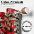 thumbnail image 2 of Outdoor Curtains for Patio Waterproof, Love Heart Valentines Day Outdoor Privacy Panels Grommet, Botanical Eucalyptus Red Plaid Blackout Outside Curtains for Porch/Cabana 54"x108", 1 Panel, 2 of 8