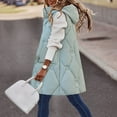 thumbnail image 2 of Viikei Winter Coats for Women Fashion Women Pocket Coat Long Jacket Winter Sleeveless Down Waistcoat, 2 of 3