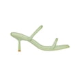thumbnail image 2 of Women's Mules Square Toe Two Strap Low Kitten Heel Low Heeled Sandals, 2 of 4