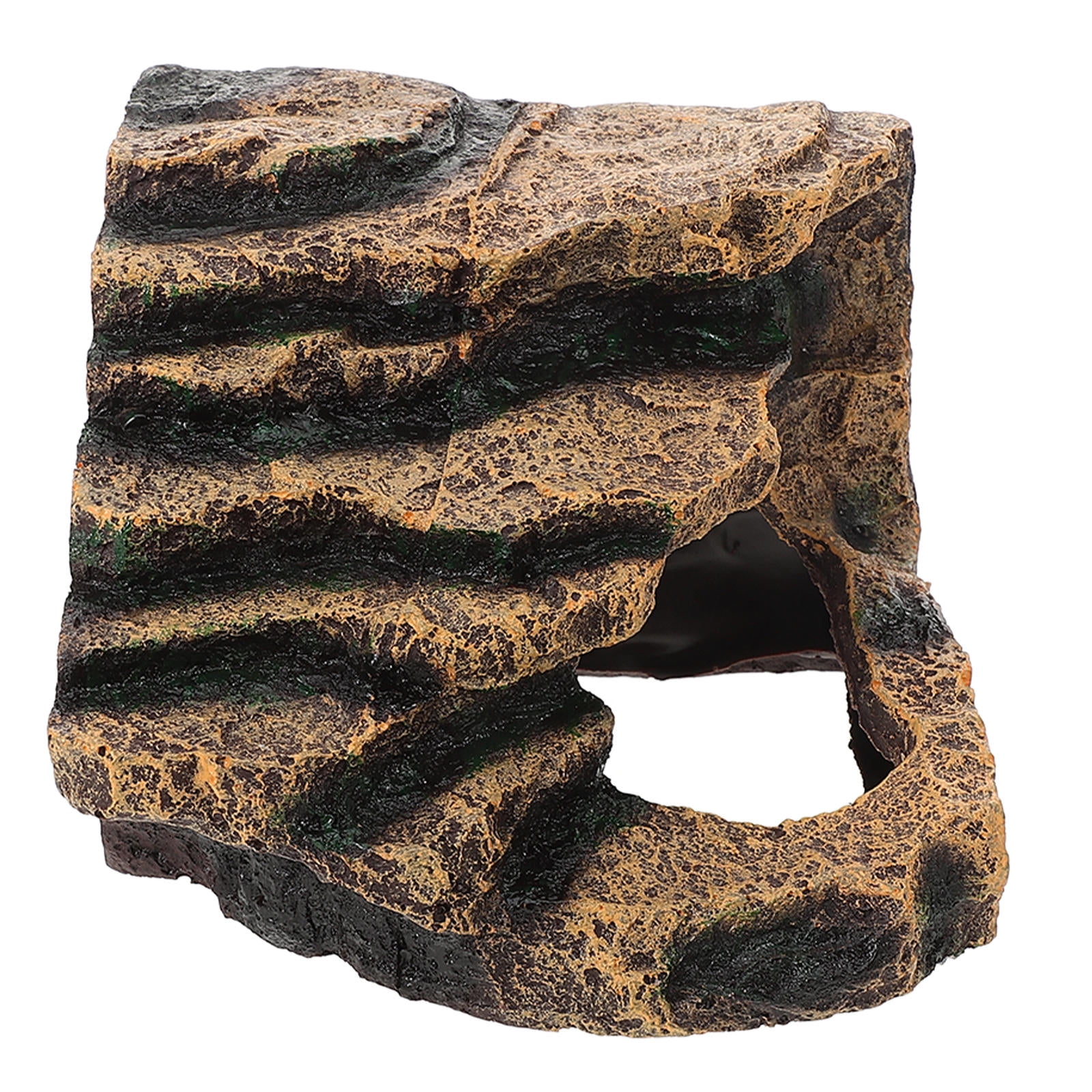 LOLIPPYY Coffee Resin Turtle Resting Platform for Fish Tanks and Reptile Habitats, Aquarium Accessory