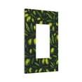 thumbnail image 2 of Kll Green Branch Olive Wall Plate,Gloss Finish,Standard Size 1 - 5" X 3", Polycarbonate Thermoplastic,Electric Receptacle Plug Covers, 2 of 8