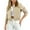 Beige, variant on LWITHSZG Womens Cropped Jacket Casual Solid Button Down Coats Long Sleeve Going Out Tops Fall Winter Lightweight Outerwear with Pockets Size S
