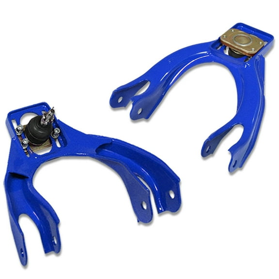 DNA Motoring For 92-95 Civic 94-01 Integra Front Upper JDM Adjustable A-Arms Control Camber Kit Blue