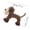 B, variant on Cadancy Grey Wolf Squeaky Dog Toy 11 Inch Durable Plush Chew Doll For Puppies & Medium Dogs Interactive Fetch Arch Shape