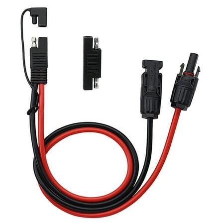 

0.5m Solar PV Panel Extension Cable SAE Photovoltaic Connector Wire 10AWG