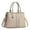 Khaki, variant on Elegant Patchwork Tote Bag for Ladies, Casual Large Capacity Crossbosy Handbag Made of Soft Leather, Multi-Layer Women's Purse and Shoulder Bag, Khaki