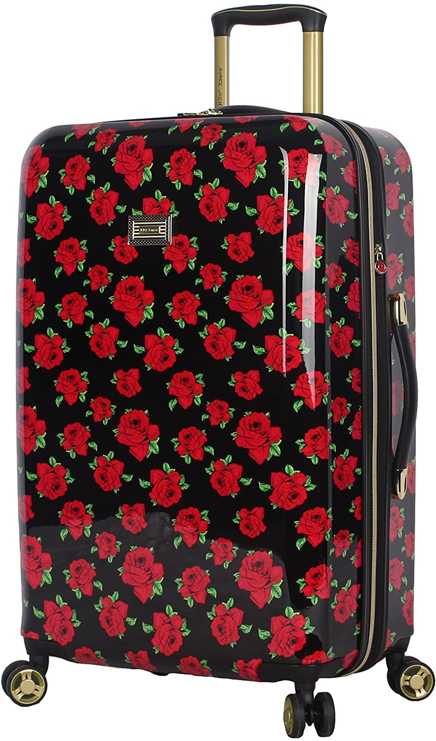 Betsey Johnson Designer 30 inch Checked Luggage - Durable