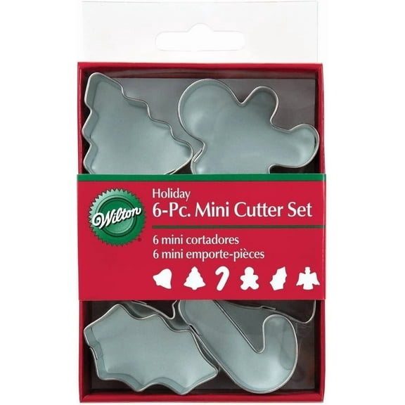 Mini Metal Cookie Cutters 6/Pkg-Holiday