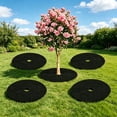 thumbnail image 5 of Tutuviw Non Woven Tree Ring, 24.4 inches Round Tree Base Weed Barrier Fabric Cover, Degradable and Reusable Tree Mulch Ring for Landscaping Weed Control, Root Protection, 5 of 5