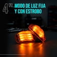 thumbnail image 2 of Kit 2 Piezas Plafón Rectangular 4" - Luz Fija y con Estrobo - EVOLUM - Led para Vehículos Pesados (Ámbar), 2 of 6