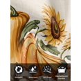 thumbnail image 7 of Orange Pumpkin Fall Cloth Napkins Set of 6 Reusable Dinner Napkins, Thanksgiving Sunflower Botanical Beige Cocktail Napkin Washable Table Napkins for Wedding/Holiday Party/Baby Shower 20"x20", 7 of 7