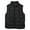 Black, variant on VNKIDY Women Outerwear Vests Winter Padded Vest Outerwear Short Sleeveless Quilted Gilet Coat With Fashionable Stand Collar For Cold Weather Fashionable Tops