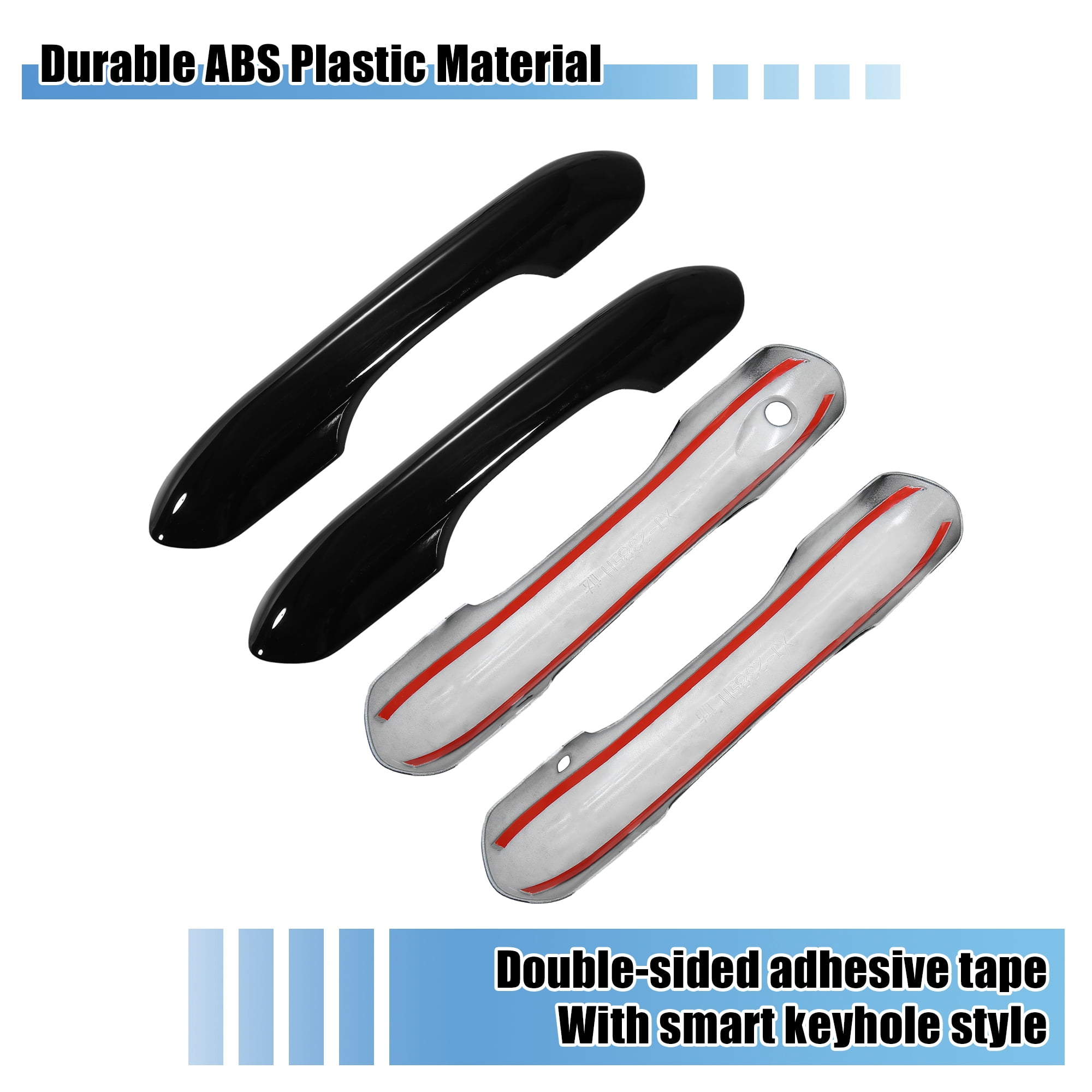 Unique Bargains Car Side Door Handle Trim Cover for Ford Explorer 2020 2021 2022 Black