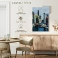thumbnail image 5 of Elephant Stock River View Wall Art - Vertical Canvas Wall Art - Living Room Wall Decor - City Canvas - Black And Gray Decor By Curt Crain - 20" x 30", 5 of 8