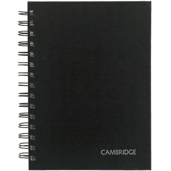 Cambridge Limited Hardcover Business Writing , 5" x 8", Medium, Black, 80 Sheets (45332W37)