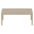 thumbnail image 2 of Pemberly Row Contemporary Patio Coffee Table in Taupe, 2 of 5