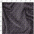 thumbnail image 3 of Soimoi Florals Print, Poly Taffeta Fabric, Decor Sewing Fabric by The Yard 56 Inch Wide, Decorative Fabric for Outdoor Upholstery, Umbrellas and Home Accents, Black & Purple, 3 of 6