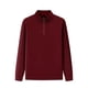 thumbnail image 2 of pstuiky camisa de manga larga para hombre, Blusa/camisa informal y moderna de color liso con cuello alto, manga larga y bolsillo con cremallera para hombre top de hombre xxxxl, 2 of 5