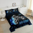 thumbnail image 4 of Erosebridal Dirt Bike Comforter Sets,Extreme Sports Comforters & Duvets,Grid Room Decorative,Reversible,Breathable,2pcs, 4 of 7