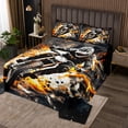 thumbnail image 2 of Dirt Bike Quilts Set for Kids Boys,Racing Motocross Rider 3Pcs Bedspread Coverlet Set,Motor Biker Motorcycle Bed Cover Set,Extreme Sport Bedspread Coverlet with 2 Pillowshams (King Size), 2 of 5