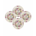 thumbnail image 7 of 15 Inch Round Placemats Set of 4, Spring Floral Non Slip Heat Insulation PP Table Mats, Watercolor Easter Eggs Wreath Plants Beige Washable Place Mats for Kitchen Dining Party Table Decor, 7 of 7