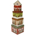 thumbnail image 2 of Christmas Gift Boxes with Lids Set of 4 Nesting Square Small Favor Presents Boxes for Christmas Party, 2 of 4