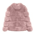 thumbnail image 5 of Shldybc Women Winter Coat Jacket Luxury Faux Furs Coat Slim Long Sleeve Collar Coat Faux Furs Coat Overcoat-Pinks - Fall/Winter Clearance, 5 of 6