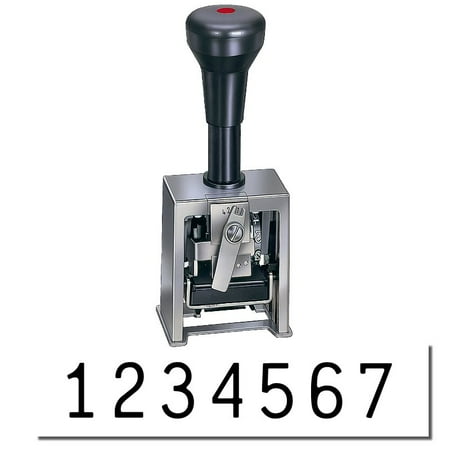 Numbering Machine 7 Wheels - 7 Wheel Numbering Machine Model 319 (Black Ink)