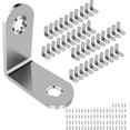 thumbnail image 1 of Soporte de fijación de metal Soporte de fijación de acero inoxidable para reparación de muebles - Paquete de 40 Soportes de fijación 30*30 mm para fijación y reparación de muebles, Rei, 1 of 4