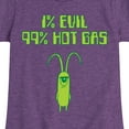 thumbnail image 3 of SpongeBob SquarePants - Plankton One Percent Evil - Toddler & Youth Girls Short Sleeve Graphic T-Shirt, 3 of 6