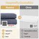 thumbnail image 3 of Cortina Para Baño De Tela Lavable Impermeable Lino 200x200 Xtellar Azul 200×200, 3 of 3