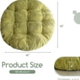 thumbnail image 3 of Papasan Chair Cushion with Corduroy Cover (Without Chair), 48 x 48 Inch Supportive Cushion, Overstuffed Chair Cushion,Green, 3 of 6