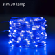 thumbnail image 2 of Paquete de 3 cuerdas de luces de hadas con pilas con control remoto, 10 pies 30 LED, para jardines, 2 of 5