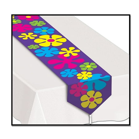 UPC 034689571957 product image for Printed Retro Flowers Table Runner | upcitemdb.com