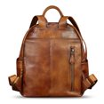 thumbnail image 7 of Genuine Leather Backpack for Women Hand Painted Knapsack Purses Casual Daypack, 7 of 7