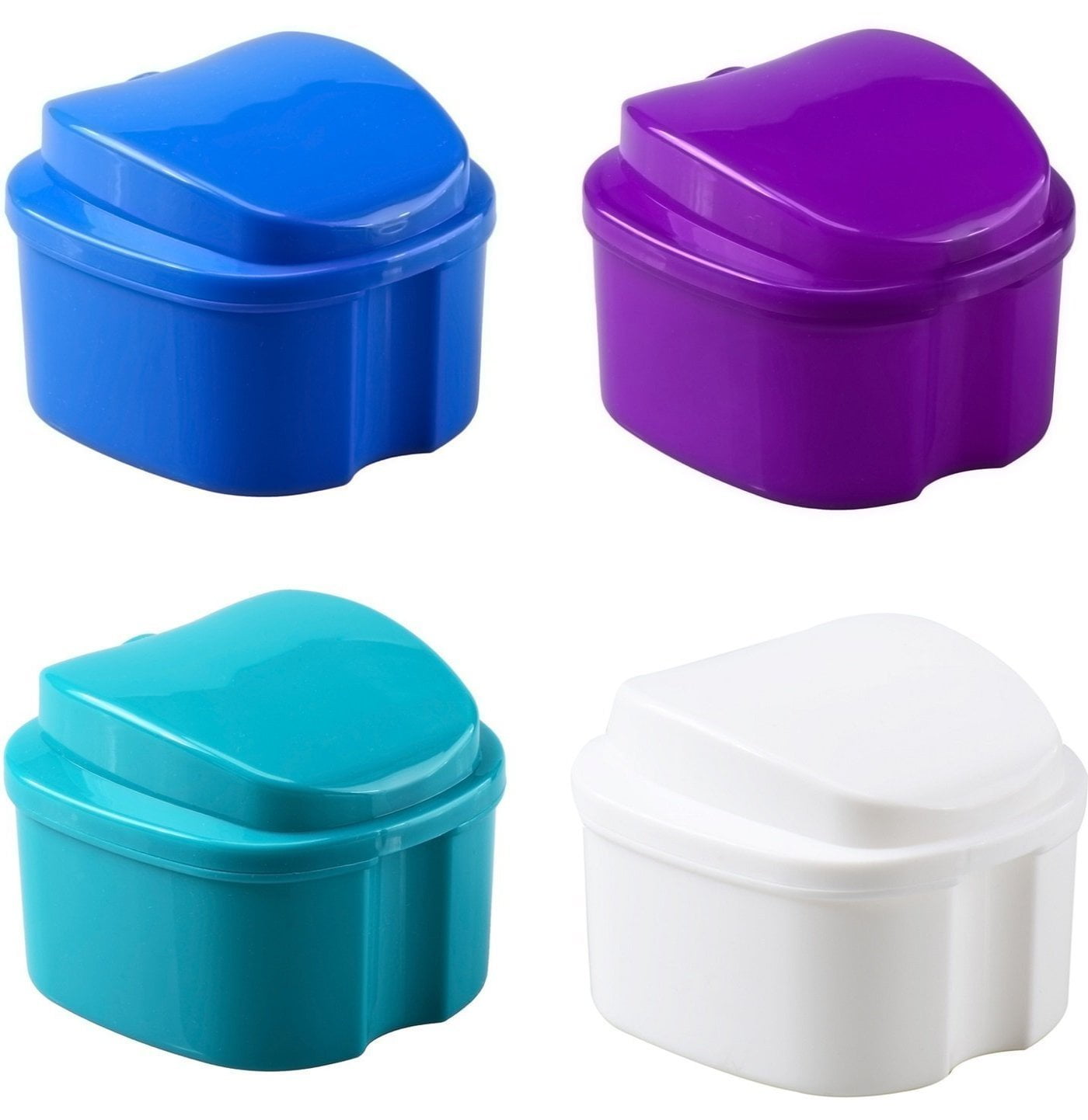 Orafix Premium Denture Bath cleaning container with Strainer Assorted