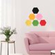 thumbnail image 4 of WRISTBIQUE 12Ud Stickers Autoadhesivos De Pared De Lana En Forma Hexagonal Para Decorar Aulas Y Espacios Creativos, 4 of 7