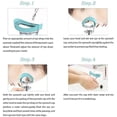 thumbnail image 4 of 2Pcs Eye Wash Cup, Eye Wash Cleaner Kit Manual Air Pressure Eye Cleaning Cup Tool Eye Rinse,Silicone, 4 of 5