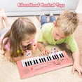 thumbnail image 6 of HAOTUTOYS Kids Piano Keyboard, 37 Keys Piano for Kids Music Piano with Microphone Portable Multi-Function Electronic Educational Musical Gift Toys for 3 4 5 6 Year Old Girls Boys Beginners (Pink), 6 of 9