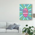 thumbnail image 3 of Trademark Fine Art 'Festive Holiday Light Bulb Merry and Bright v2' Canvas Art by Michael Mullan, 3 of 4