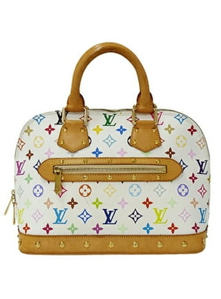 Pre-Owned Louis Vuitton Keepall XS M80842 Leather Yellow / White