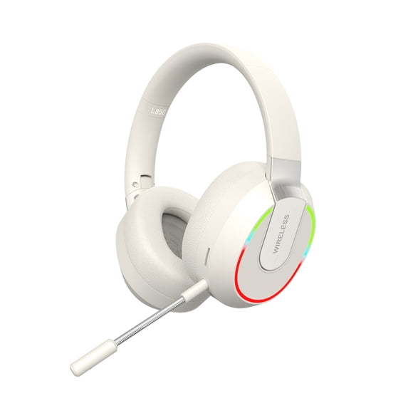 Inteprter Función de reducción de ruido Auriculares inalámbricos Bluetooth Sonido de alta Ligero y portátil Videojuegos y accesorios blanco