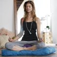thumbnail image 2 of Gaiam Zabuton Coussin de Sol de Méditation Rectangulaire Doux, Sarcelle, 2 of 4