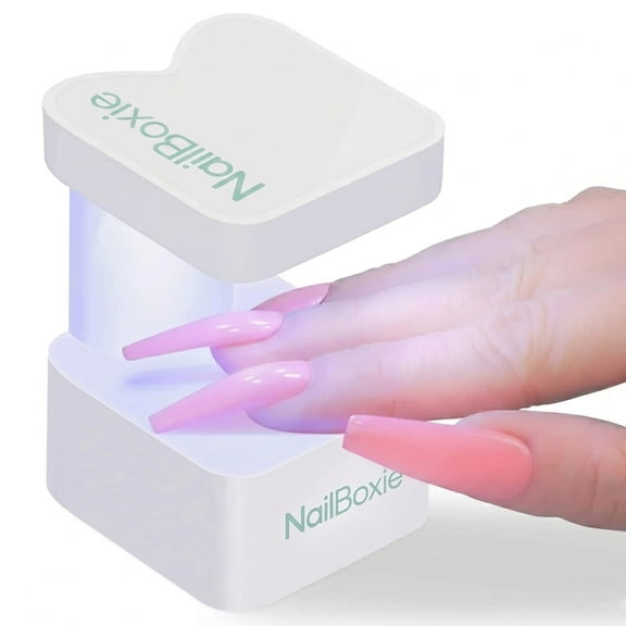 Mini Portable USB Powered LED UV Nail Lamp, Dual 60s/90s Timer Painless Curing Dryer for Gel, Dip & Nail Extensions