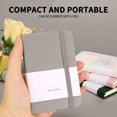 thumbnail image 4 of Pocket Notebook A7 Small Journal Notebook Lined Pocket Journal Notebook Elastic Strap Design Hard Cover Business Gift Office Supplies for Men Women, 4 of 9
