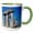 Green/White, variant on 3drose, Greece, Corinth. Ruins of Temple of Apollo., 11oz Mug